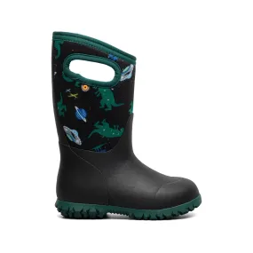 Bogs York Boots Jurassic Dino - Black