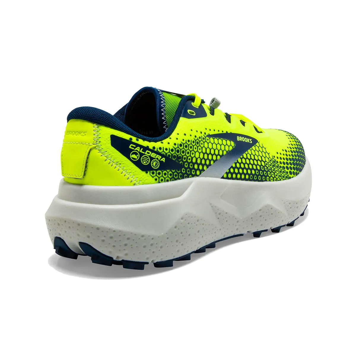 Enhanced Brooks Caldera 6 Mens Trail Running Shoes | Nightlife/Titan/Oyster Mushroom Colorway