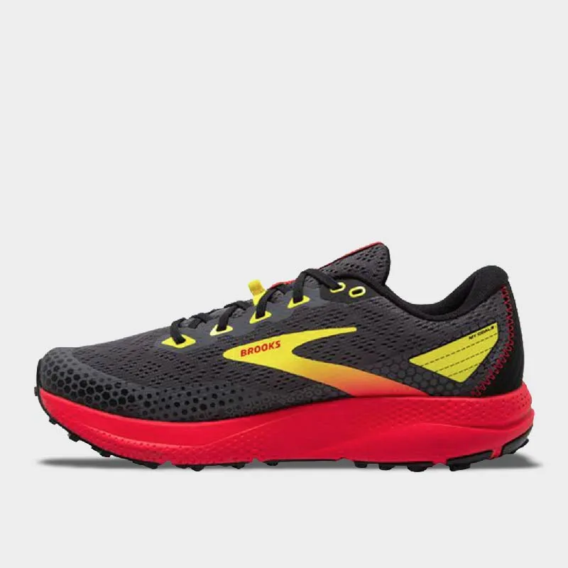 Brooks Mens Divide 3 Trail Running Black/red _ 171364 _ Black