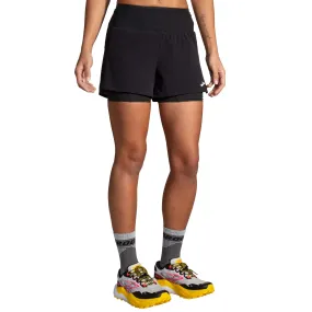 Brooks | Women's High Point 3" 2-in-1 Short 2.0 - Black