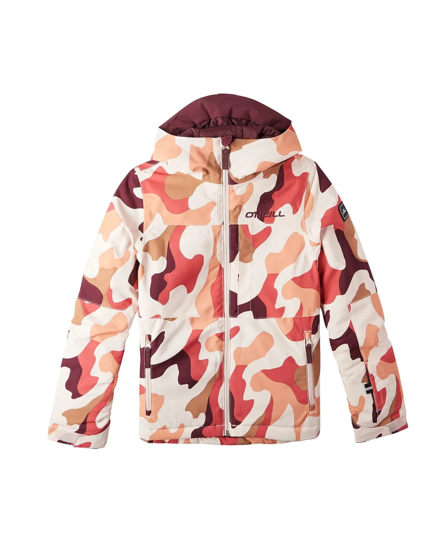 Girl's Lite Printed Snow Jacket - Purple Hiker Camo