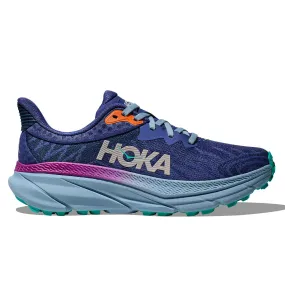 Challenger 7 Womens Hoka Trail Running Shoes in Evening Sky/Drizzle Colorway