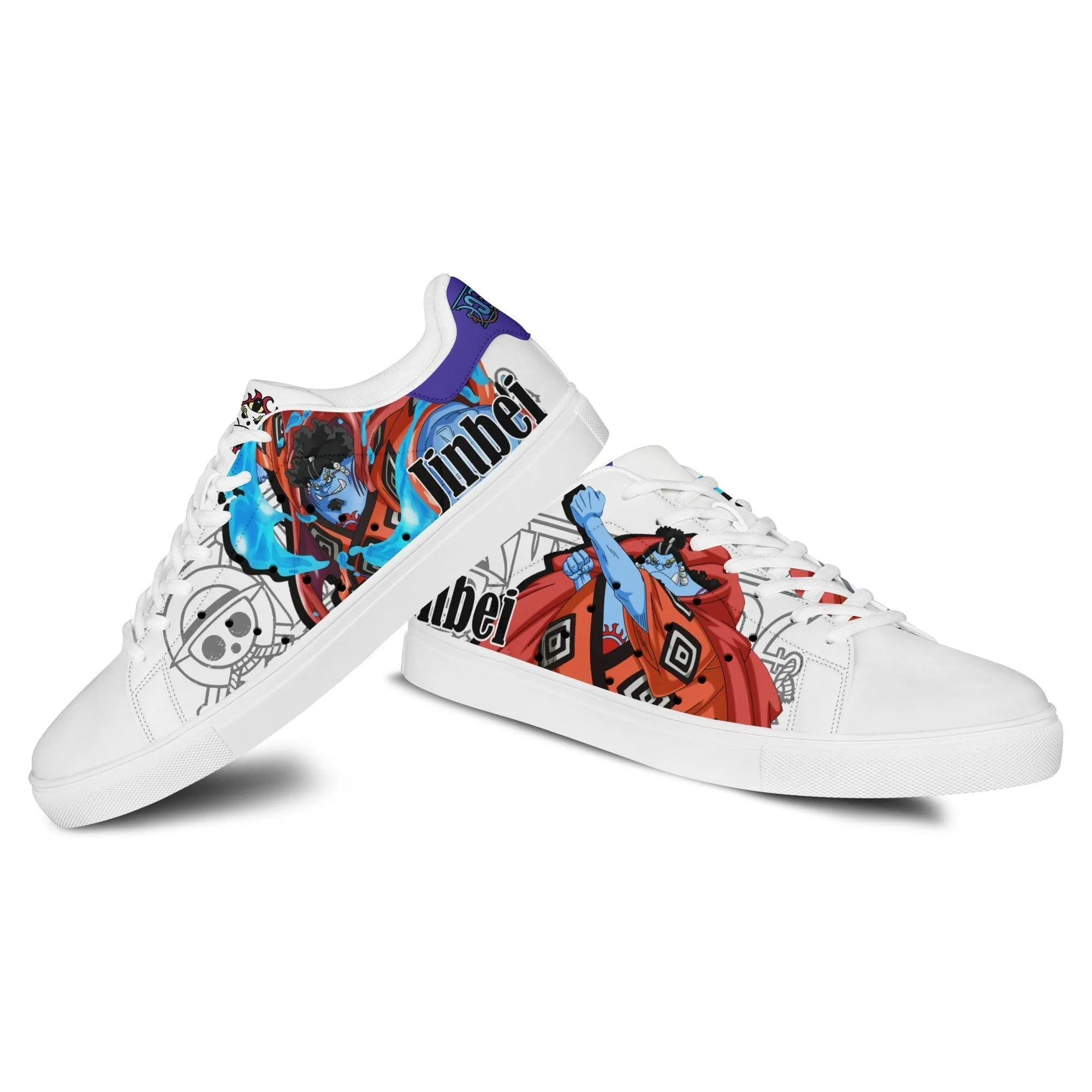 Jinbei Skate Sneakers Custom Anime OP Shoes