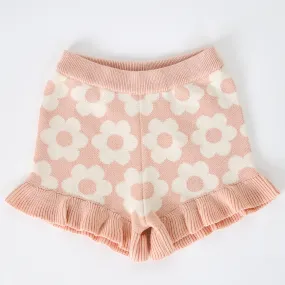 Kyndbaby Gots Jacquard Knit Frill Short Pearl