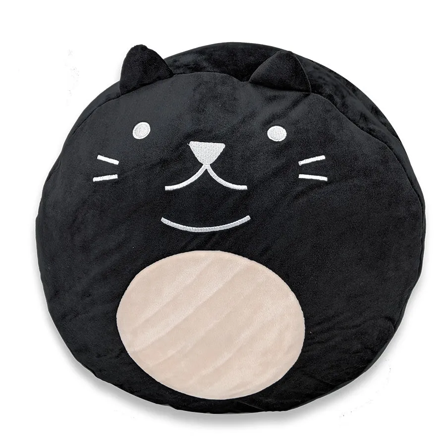 Squishy Polyester Cat Pillow with Tail & Ears | Purr-cilla The Cat