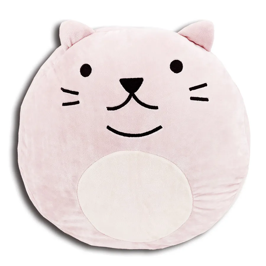 Squishy Polyester Cat Pillow with Tail & Ears | Purr-cilla The Cat