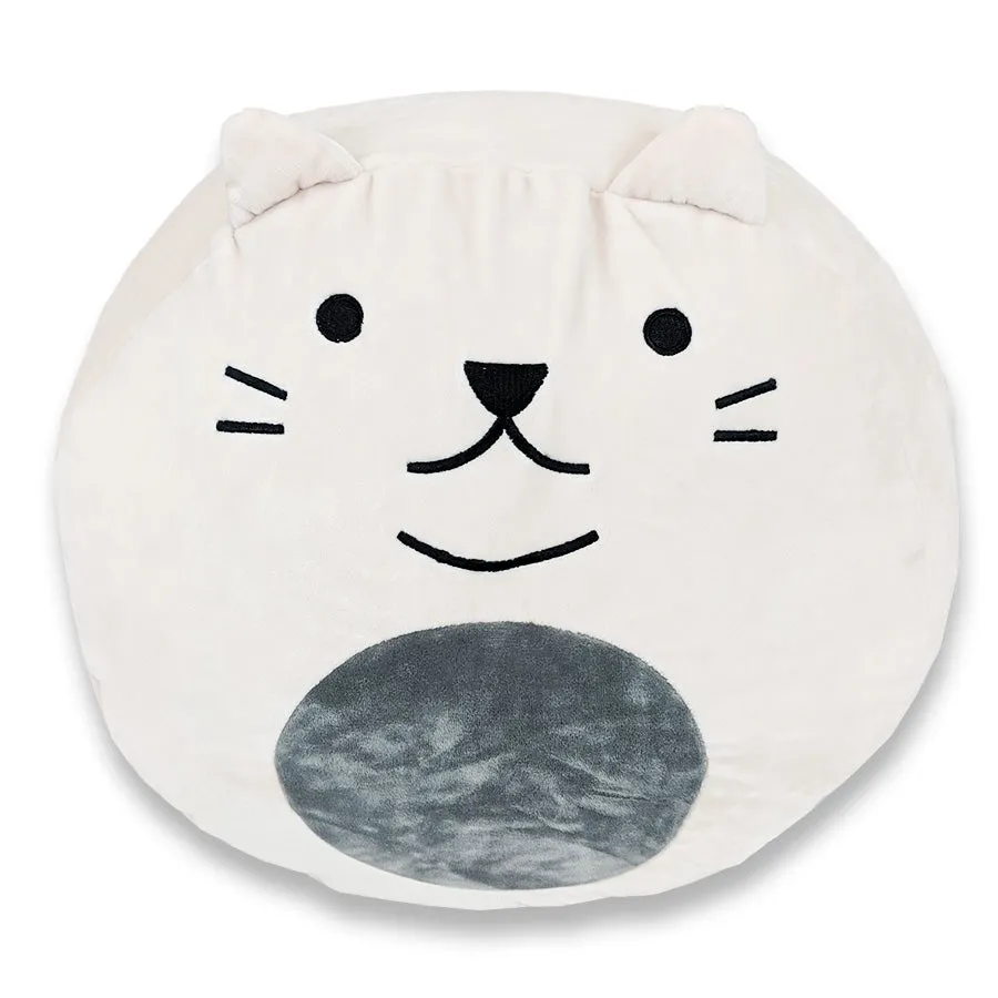 Squishy Polyester Cat Pillow with Tail & Ears | Purr-cilla The Cat