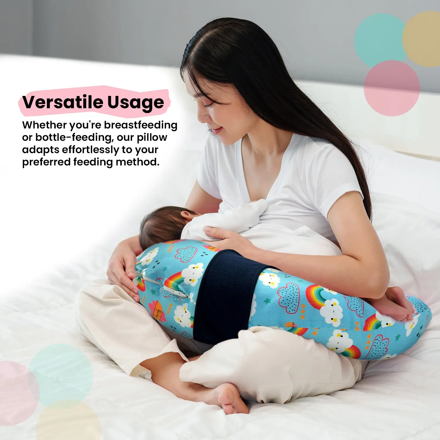 Super-Soft Memory Foam Baby Feeding Pillow | Nursing Pillow