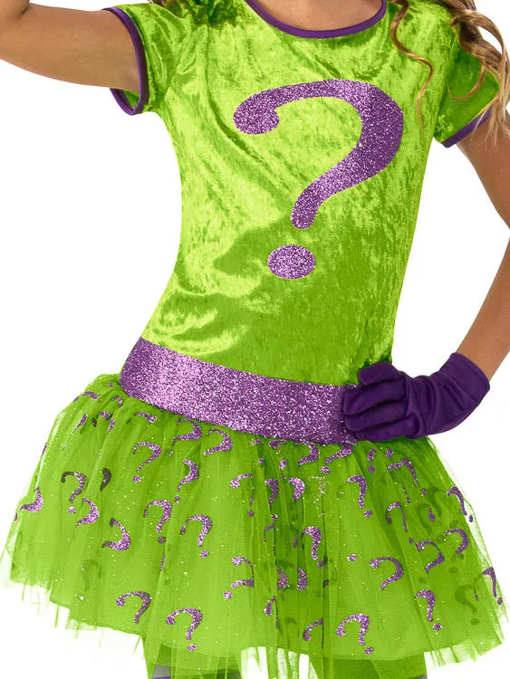 THE RIDDLER DELUXE TUTU COSTUME, CHILD