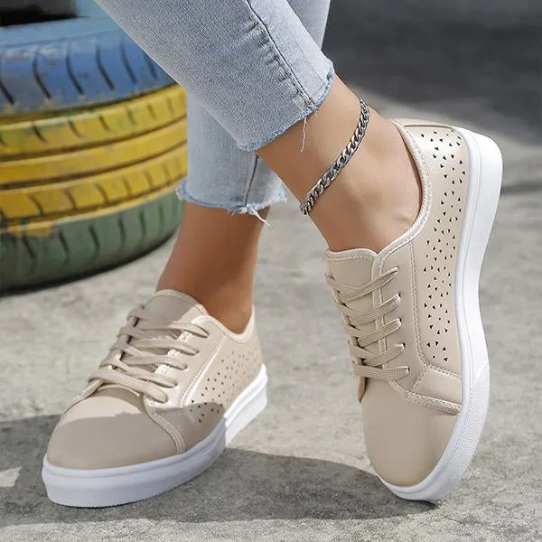 Women's Casual Hollow Round Toe Sneakers 46738087S