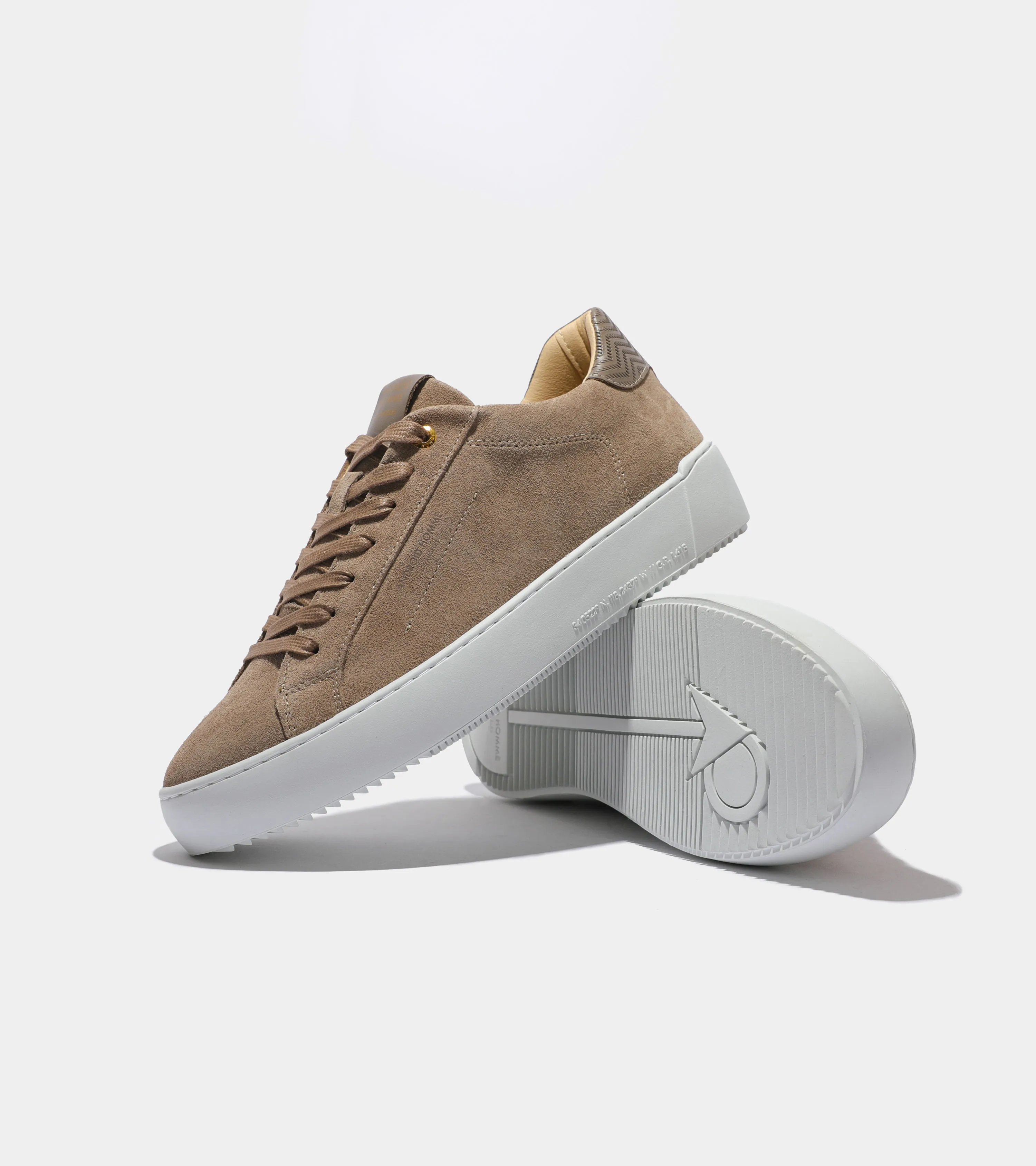 Zuma | Taupe Suede Zig Zag Leather AHP234-30